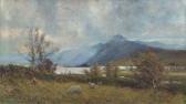 A. FORD John Sheep In A Loch Landscape A. FORD John Sheep In A Loch Landscape