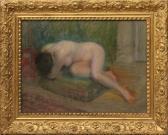 A. Noce Nudo Di Donna Pastello Su Cartoncino A. Noce Nudo Di Donna Pastello Su Cartoncino