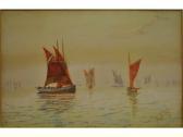 A.S. LYNTON Sailing Boats Off The Coast A.S. LYNTON Sailing Boats Off The Coast