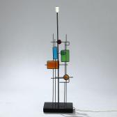 AAGE HOLM SORENSEN Svend A Tall Table Lamp With Black Lacquered Iron Frame AAGE HOLM SORENSEN Svend A Tall Table Lamp With Black Lacquered Iron Frame
