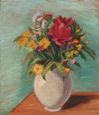 AAGE LARSEN Knud Still Life With Flowers AAGE LARSEN Knud Still Life With Flowers