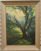 AARIS Hamilton Oil On Canvaspanel/board Titled "the Old Moss Oak" 22 In. By 30 In AARIS Hamilton Oil On Canvaspanel/board Titled "the Old Moss Oak" 22 In. By 30 In
