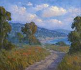 AARON Joseph Coastal Scenic With Poppies AARON Joseph Coastal Scenic With Poppies