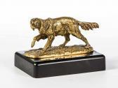 ABADIE-LANDEL Pierre Jagdhund Auf Ovaler Plinthe Und Steinsockel ABADIE-LANDEL Pierre Jagdhund Auf Ovaler Plinthe Und Steinsockel