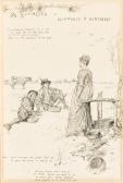 ABBEY Edwin Austin A Bucolick Or Discourse Of Neatherds, Poem Illustration ABBEY Edwin Austin A Bucolick Or Discourse Of Neatherds, Poem Illustration