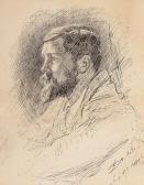 ABBEY Edwin Austin Portrait Of Alfred Parsons ABBEY Edwin Austin Portrait Of Alfred Parsons