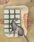 ABDALLAH Jellal Ben Chat Devant La Fenêtre ABDALLAH Jellal Ben Chat Devant La Fenêtre