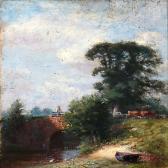 ABERCROMBIE John Brown Summer Day At A Stream ABERCROMBIE John Brown Summer Day At A Stream