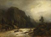 ACHENBACH Andreas Berglandschaft Mit Bach ACHENBACH Andreas Berglandschaft Mit Bach
