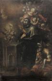 ACHERT Johann Standbild Des Heiligen Franz Xaver In Vision. ACHERT Johann Standbild Des Heiligen Franz Xaver In Vision.