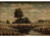 ADAM III Julius Moorlandschaft Mit Wasserlauf Und Baumgruppe Im Hintergrund ADAM III Julius Moorlandschaft Mit Wasserlauf Und Baumgruppe Im Hintergrund