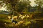 ADAM Joseph Denovan Driving The Flock Through A Wood ADAM Joseph Denovan Driving The Flock Through A Wood