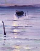 ADAM-LAURENS Nanny, Suzanne A Dinghy On The Ocean In The Evening Light ADAM-LAURENS Nanny, Suzanne A Dinghy On The Ocean In The Evening Light
