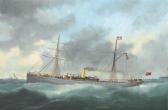 ADAM Marie Edouard The British Steamer Rex Running Out Of Le Havre ADAM Marie Edouard The British Steamer Rex Running Out Of Le Havre