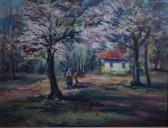 ADAMIU Mihai Landscape With Houses And Characters ADAMIU Mihai Landscape With Houses And Characters