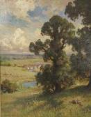 ADAMS Harry View From Hill With Figures ADAMS Harry View From Hill With Figures