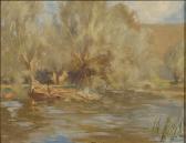 ADAMS Harry William River Landscape ADAMS Harry William River Landscape