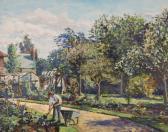 ADAMS Jacob Gardening Scene ADAMS Jacob Gardening Scene
