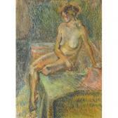 ADAMS Phylhis E. Seated Nude Female ADAMS Phylhis E. Seated Nude Female
