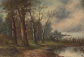 ADAMS Ronald F. A Pair Of Riverside Autumnal Scenes ADAMS Ronald F. A Pair Of Riverside Autumnal Scenes