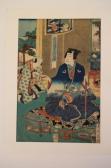 ADAMS Tate Scène D’’intérieur, Bijin Et Sa Servante Qui Lui Sert Du Saké ADAMS Tate Scène D’’intérieur, Bijin Et Sa Servante Qui Lui Sert Du Saké