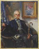 ADAMS Wayman Eldridge Distinguished Gentleman With Cane And Hat ADAMS Wayman Eldridge Distinguished Gentleman With Cane And Hat