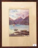 ADDISON Una Fjord Landscape With Sailing Vessels ADDISON Una Fjord Landscape With Sailing Vessels