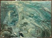 ADENIN Jean-Claude Composition Abstraite Verte ADENIN Jean-Claude Composition Abstraite Verte