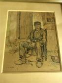Adler Jules Paysan Sur Sa Chaise Adler Jules Paysan Sur Sa Chaise