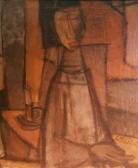 ADLER Samuel Marcus Untitled, (portrait Of A Seated Figure) ADLER Samuel Marcus Untitled, (portrait Of A Seated Figure)