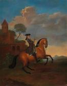 ADOLPH Joseph Franz An Equestrian Portrait Of A Gentleman On A Bay ADOLPH Joseph Franz An Equestrian Portrait Of A Gentleman On A Bay