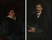 AERTGEERTS L. Portret Van Een Heer En Een Dame AERTGEERTS L. Portret Van Een Heer En Een Dame