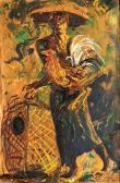 AFFANDI Kusuma Bebotoh Ayam (man With Fighting Cockerel) AFFANDI Kusuma Bebotoh Ayam (man With Fighting Cockerel)