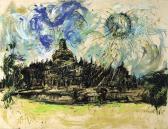AFFANDI Kusuma Borobudur And The Sun AFFANDI Kusuma Borobudur And The Sun