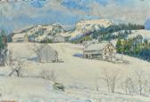 AFFELTRANGER JEAN Winterlandschaft. AFFELTRANGER JEAN Winterlandschaft.