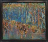 AFIF F. Busy Street Scene By A Harbour AFIF F. Busy Street Scene By A Harbour