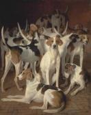 AGASSE Jacques Laurent Hounds In A Kennel AGASSE Jacques Laurent Hounds In A Kennel