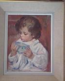 AGOSTINI M. Enfant Buvant Un Bol De Lait AGOSTINI M. Enfant Buvant Un Bol De Lait