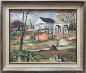 AHLERS-HESTERMANN Friedrich, Fritz Expressive Französische Landschaft Im Herbst Mit Blick Auf Ein Dorf AHLERS-HESTERMANN Friedrich, Fritz Expressive Französische Landschaft Im Herbst Mit Blick Auf Ein Dorf
