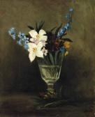 AHMET ALI Seker White Flowers In A Vase AHMET ALI Seker White Flowers In A Vase