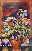AICKLETHWAITE A Still Life - Flowers In A Vase AICKLETHWAITE A Still Life - Flowers In A Vase