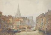 AITKEN John Ernest A Dutch Waterway In Breda AITKEN John Ernest A Dutch Waterway In Breda