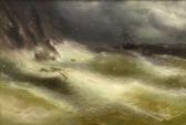 AIVAZOVSKY Ivan Constantinovich Schiff In Stürmischer Seelandschaft Vor Der Krim AIVAZOVSKY Ivan Constantinovich Schiff In Stürmischer Seelandschaft Vor Der Krim