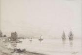 AIVAZOVSKY Ivan Constantinovich View Of A Bay With Numerous Sailing-ships AIVAZOVSKY Ivan Constantinovich View Of A Bay With Numerous Sailing-ships