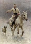 AJDUKIEWICZ Sigismund Ritt Durch Den Schnee. AJDUKIEWICZ Sigismund Ritt Durch Den Schnee.