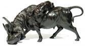 AKIMITSU SAKU Dai Nihon Deux Tigres Du Bengale Dévorant Un Buffle D'eau AKIMITSU SAKU Dai Nihon Deux Tigres Du Bengale Dévorant Un Buffle D'eau
