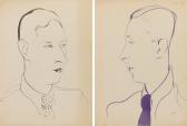 AKIMOV Nikolai Pavlovich Two Portraits Of Sergei Yutkevich AKIMOV Nikolai Pavlovich Two Portraits Of Sergei Yutkevich