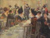 ALBERTI H Parisian Interior Scene ALBERTI H Parisian Interior Scene