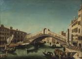 ALBOTTO Francesco Il Ponte Di Rialto Visto Da Sud Con La Riva Del Carbone A Destra E Quella Del Vino A Sinistra ALBOTTO Francesco Il Ponte Di Rialto Visto Da Sud Con La Riva Del Carbone A Destra E Quella Del Vino A Sinistra
