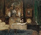 ALBRECHT Karl Interior Scene ALBRECHT Karl Interior Scene